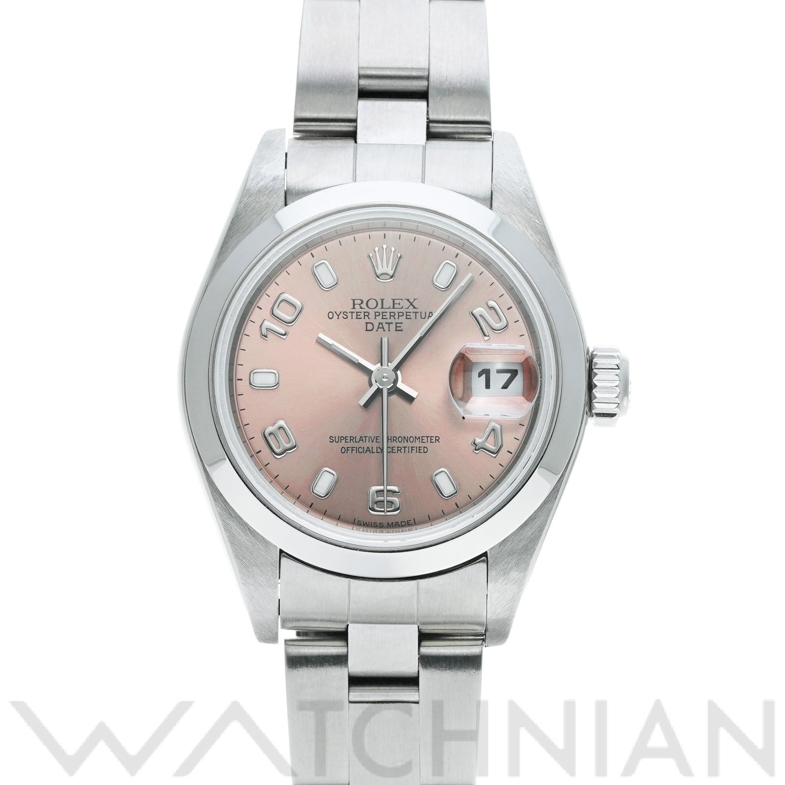 ロレックス オイスター パーペチュアル デイト 79160 ピンク レディース 時計 【中古】【wristwatch】