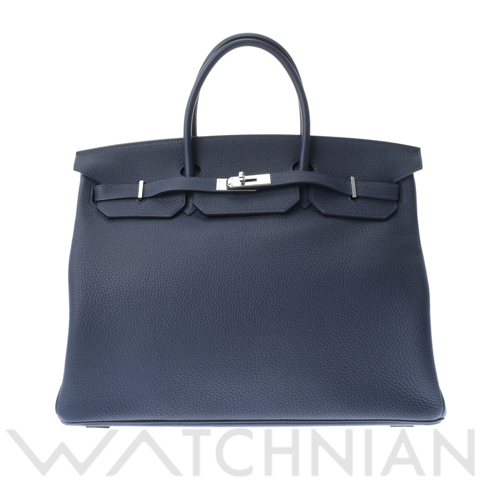 エルメス バーキン 40 ブルーニュイ/パラジウム金具 トリヨンクレマンス ユニセックス バッグ 【新品】【bag】