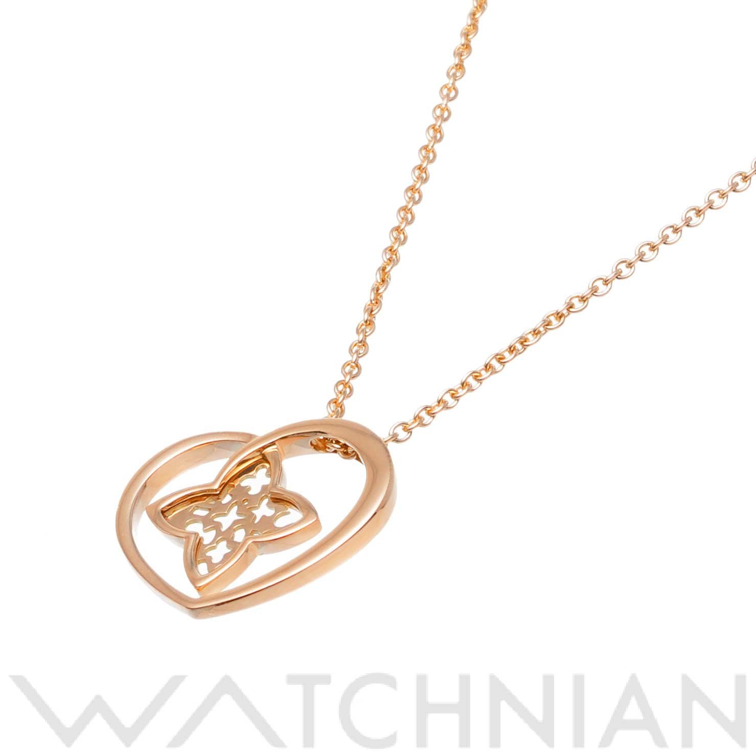 ルイ ヴィトン パンダンティフ クール ペンダント ネックレス K18ピンクゴールド PG レディース ジュエリー 【中古】【jewelry】