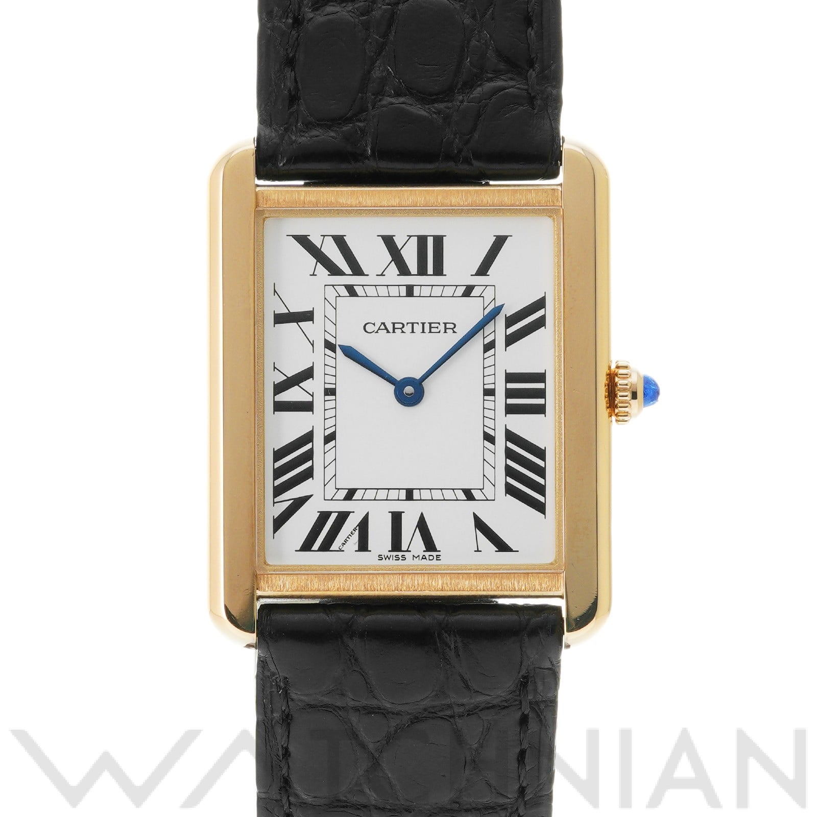 カルティエ タンクソロ LM W5200004 シルバー メンズ 時計 【中古】【wristwatch】
