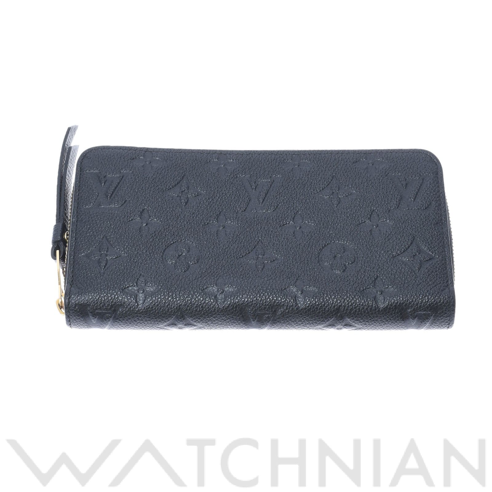 ルイ ヴィトン モノグラムアンプラント ジッピーウォレット ノワール M60571 レザー ユニセックス 財布 【中古】【purse】