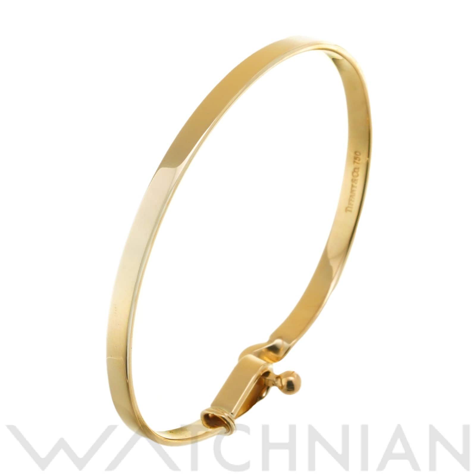 ティファニー フック&アイ バングル K18イエローゴールド YG レディース ジュエリー 【中古】【jewelry】