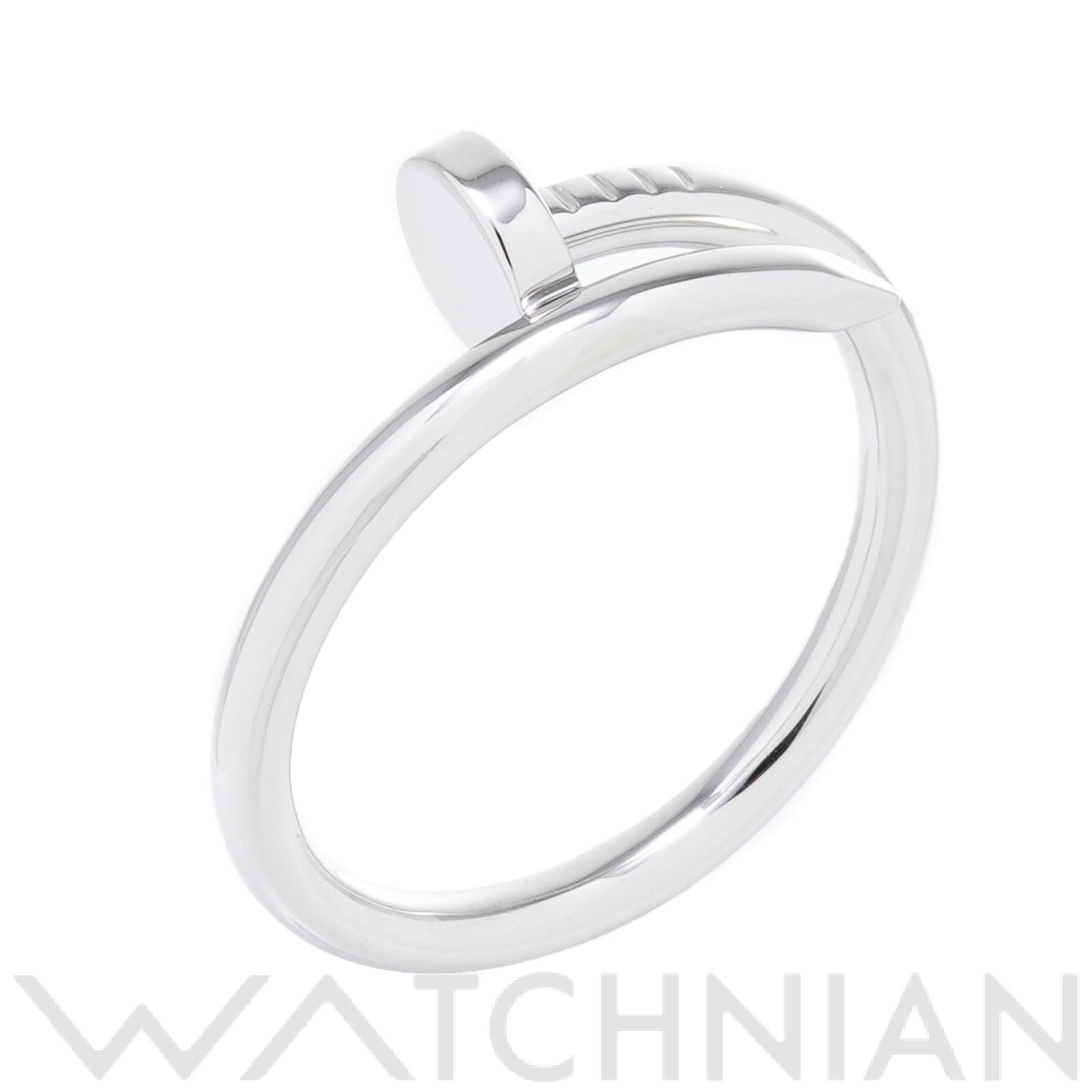 カルティエ ジュスト アンクル リング　#71(約31号) B4099200 K18ホワイトゴールド WG メンズ ジュエリー 【中古】【jewelry】