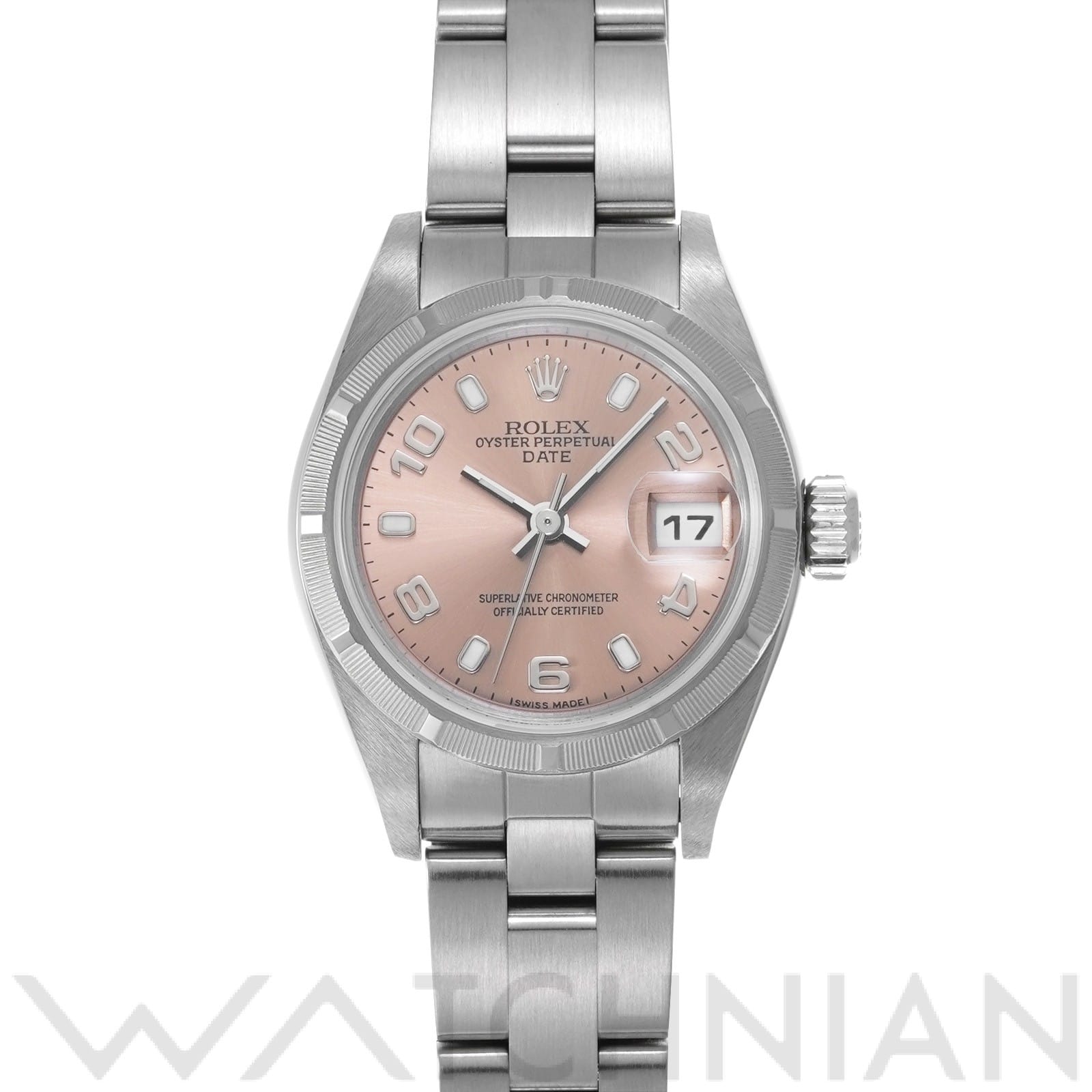 ロレックス オイスターパーペチュアル デイト 79190 ピンク レディース 時計 【中古】【wristwatch】