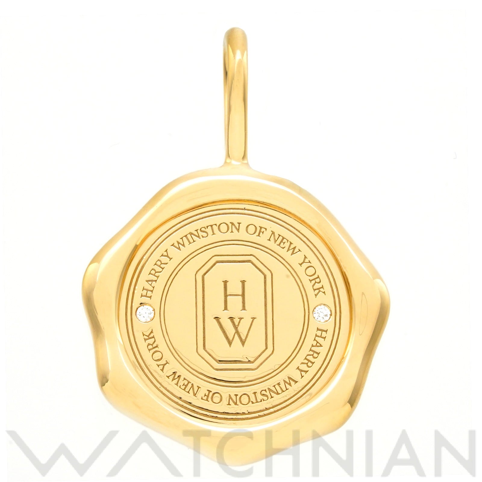 ハリー ウィンストン シールド チャーム CMDYRDCLSLD K18イエローゴールド YG/ダイヤモンド レディース ジュエリー 【中古】【jewelry】
