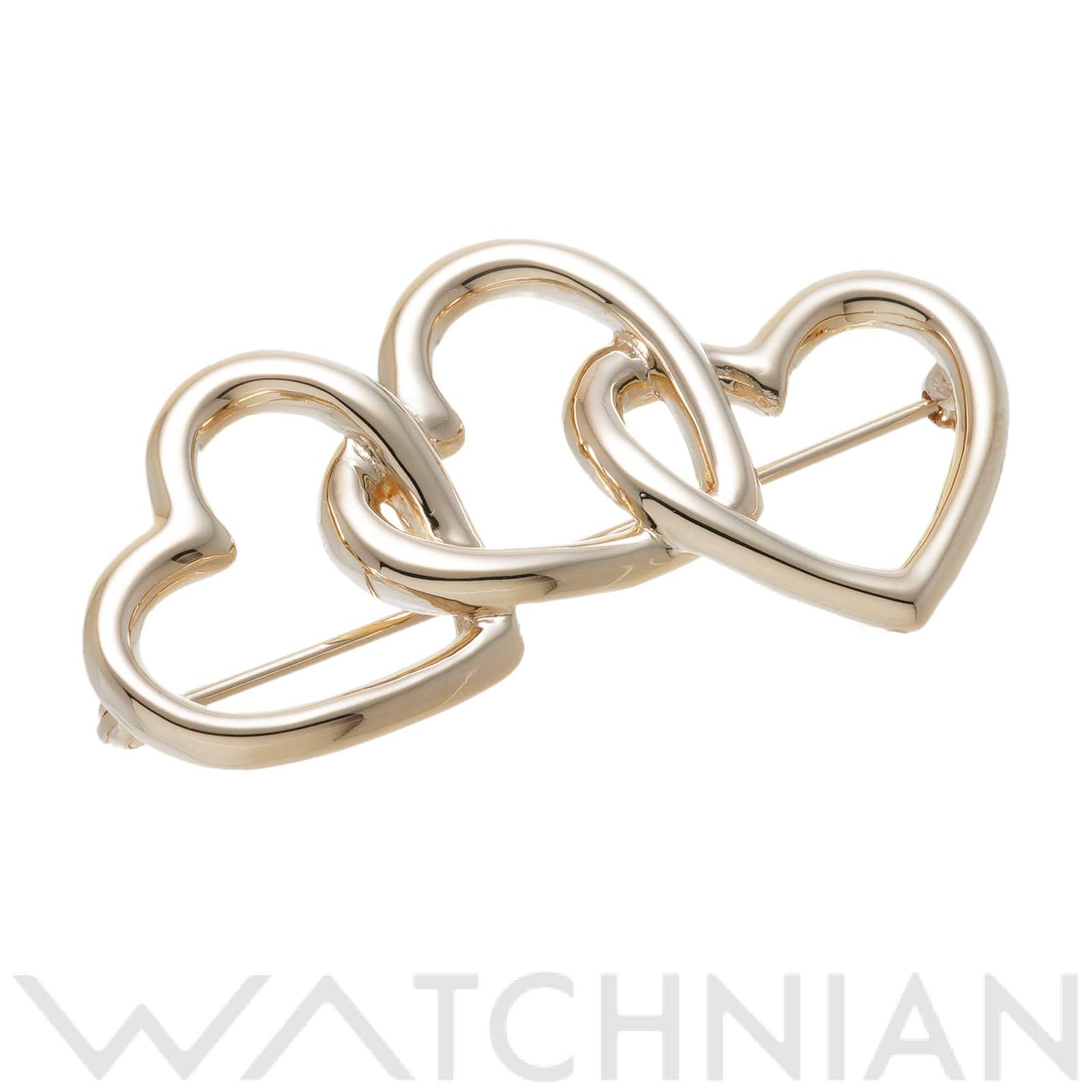 ティファニー トリプルハート ブローチ K14イエローゴールド YG レディース ジュエリー 【中古】【jewelry】