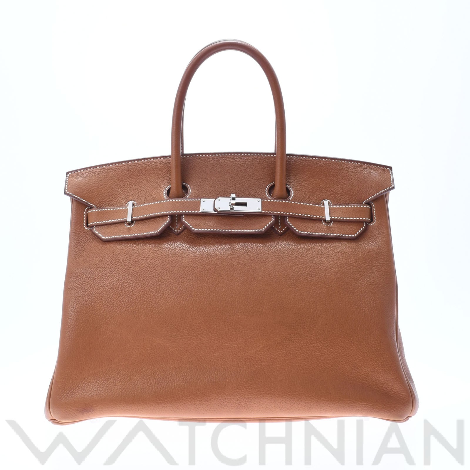 エルメス バーキン 35 フォーブ/パラジウム金具 ヴォーバレニア レディース バッグ 【中古】【bag】