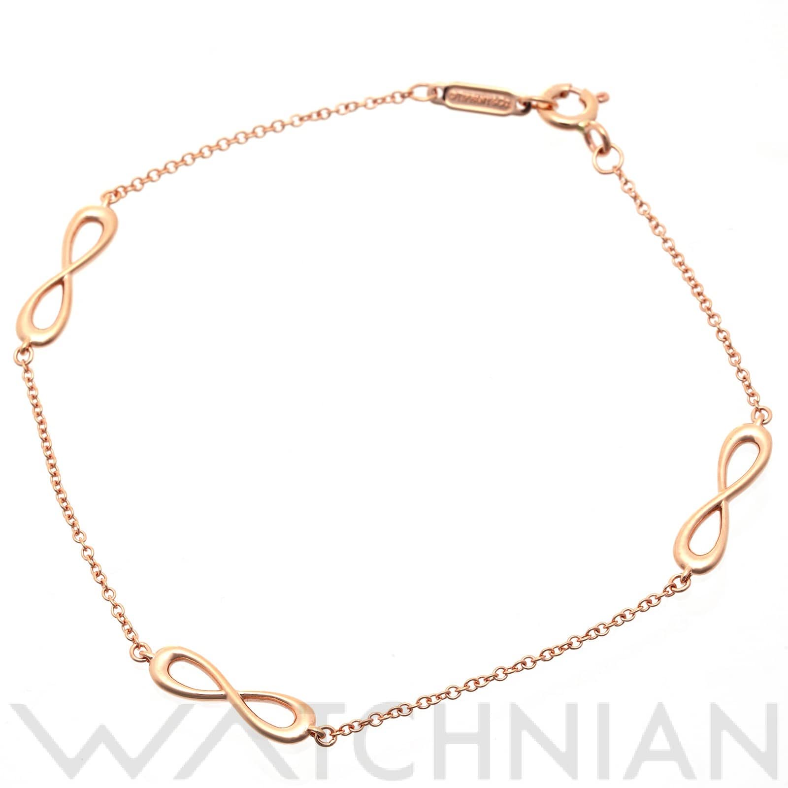 ティファニー インフィニティ ブレスレット K18ピンクゴールド PG レディース ジュエリー 【中古】【jewelry】