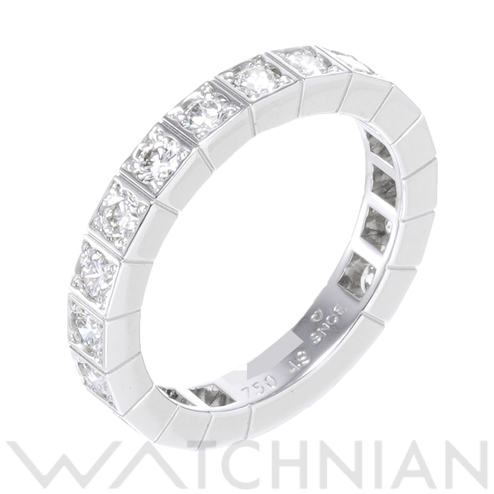 カルティエ ラニエール リング　#49(約9号) K18ホワイトゴールド WG/ダイヤモンド レディース ジュエリー 【中古】【jewelry】