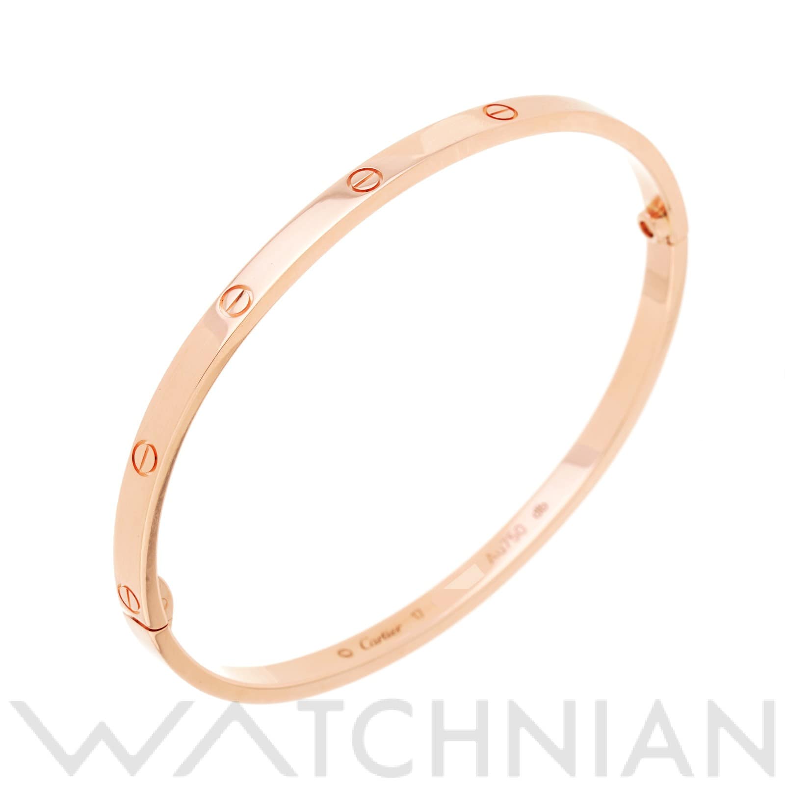 カルティエ ラブ ブレスレット SM　＃17 B6047300 K18ピンクゴールド PG レディース ジュエリー 【中古】【jewelry】