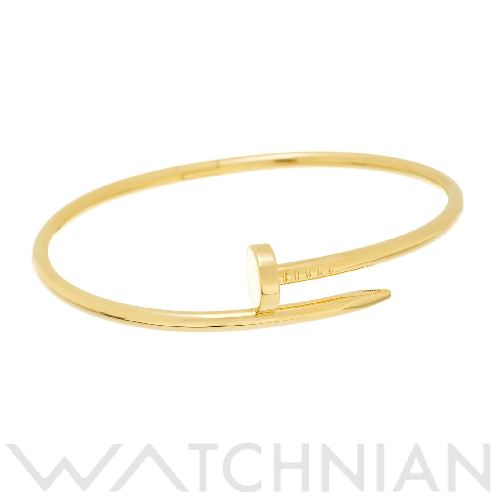 カルティエ ジュスト アンクル ブレスレット #20 B6048200 K18イエローゴールド YG メンズ ジュエリー 【中古】【jewelry】