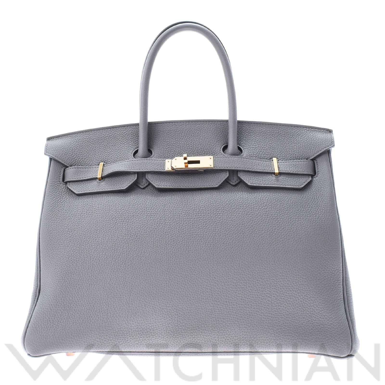 エルメス バーキン 35 エタン/ローズゴールド金具 トリヨンクレマンス ユニセックス バッグ 【中古】【bag】