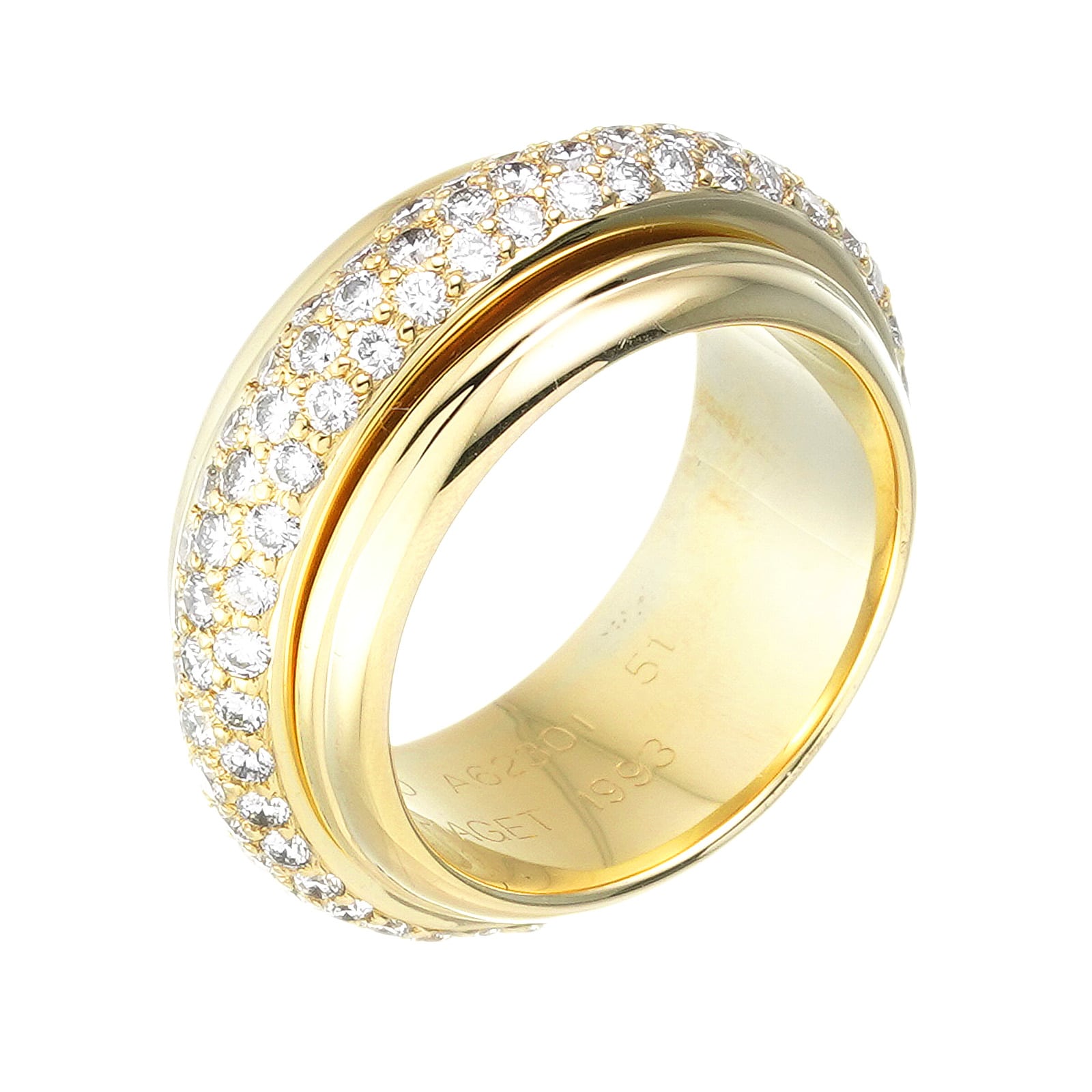 ピアジェ ポセション リング　#51(約11号) K18イエローゴールド YG/ダイヤモンド レディース ジュエリー 【中古】【jewelry】
