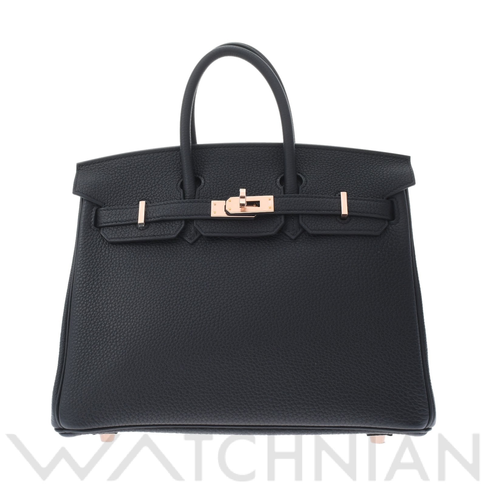 エルメス バーキン 25 黒/ローズゴールド金具 トゴ レディース バッグ 【新品】【bag】
