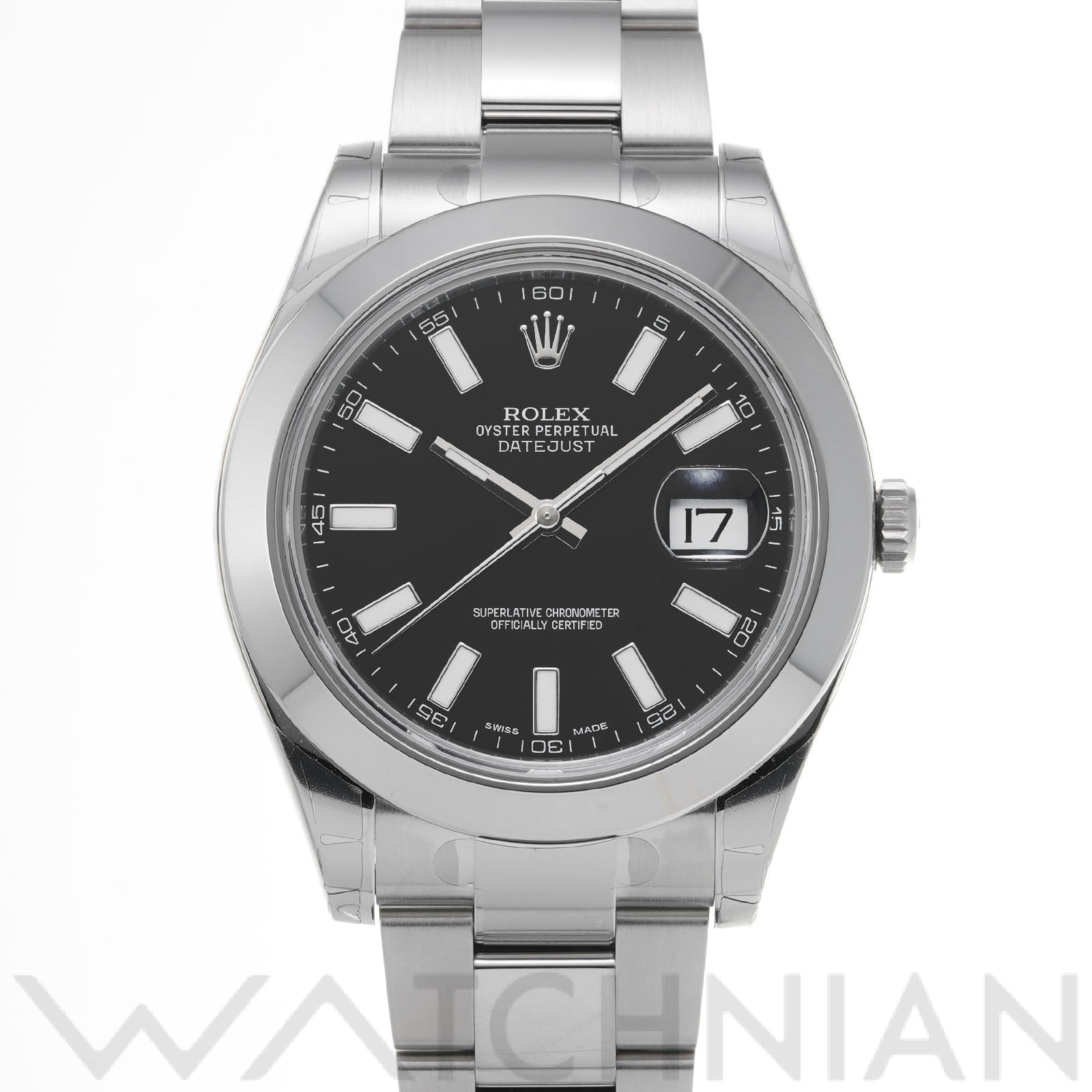 ロレックス デイトジャストII 116300 ブラック メンズ 時計 【中古】【wristwatch】