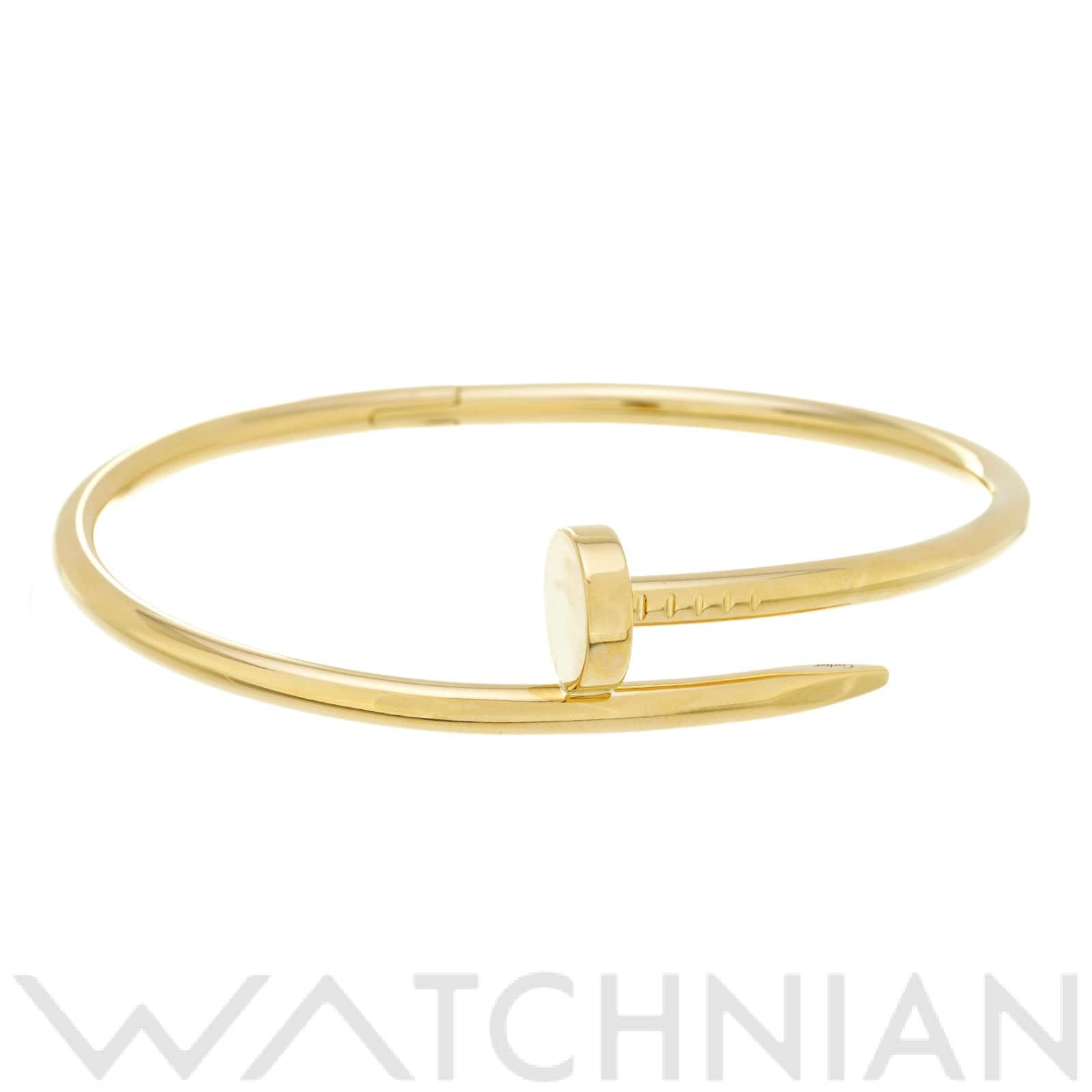カルティエ ジュスト アンクル ブレスレット #18 B6048200 K18イエローゴールド YG メンズ ジュエリー 【中古】【jewelry】
