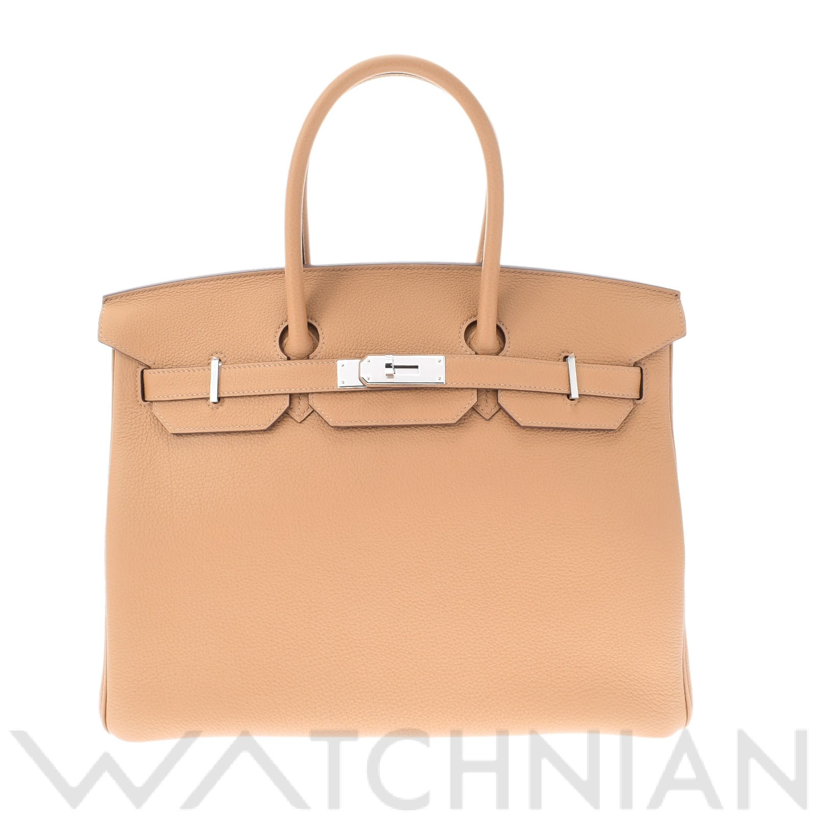 エルメス バーキン 35 ビスキュイ/パラジウム金具 トゴ ユニセックス バッグ 【未使用】【bag】