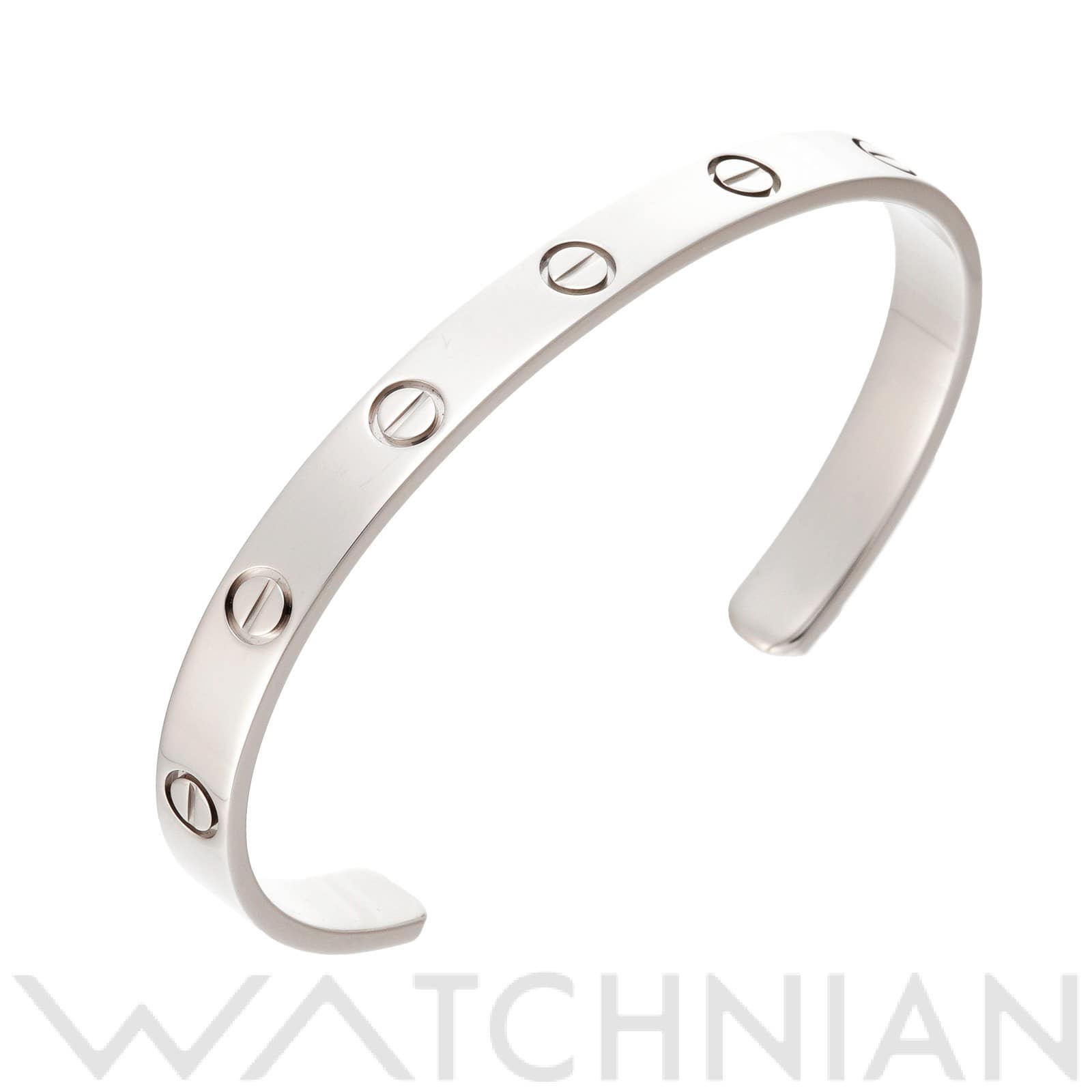 カルティエ ラブ ブレスレット　#17 B6032500 K18ホワイトゴールド WG レディース ジュエリー 【中古】【jewelry】