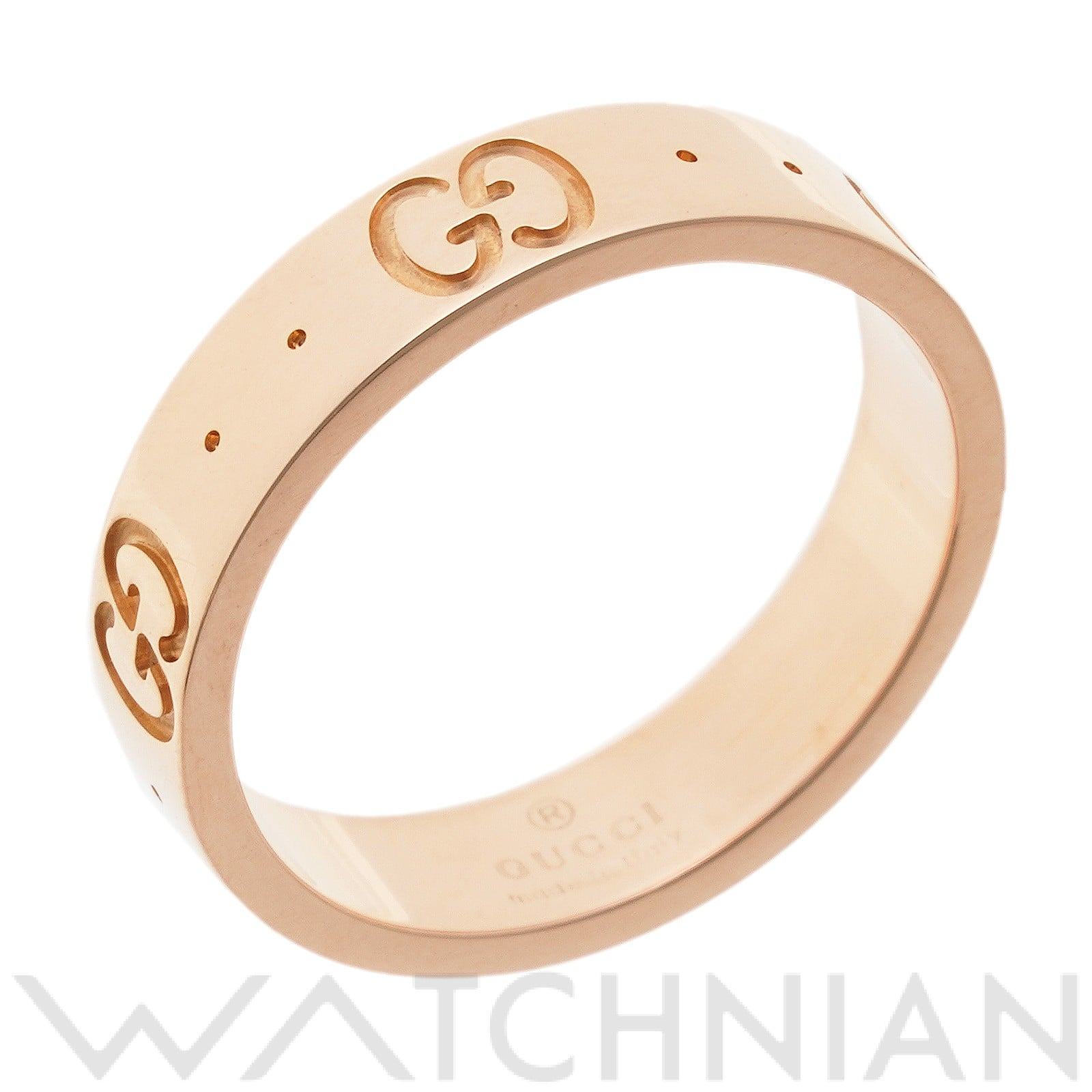 グッチ アイコン リング　#7(約7号) K18ピンクゴールド PG レディース ジュエリー 【中古】【jewelry】