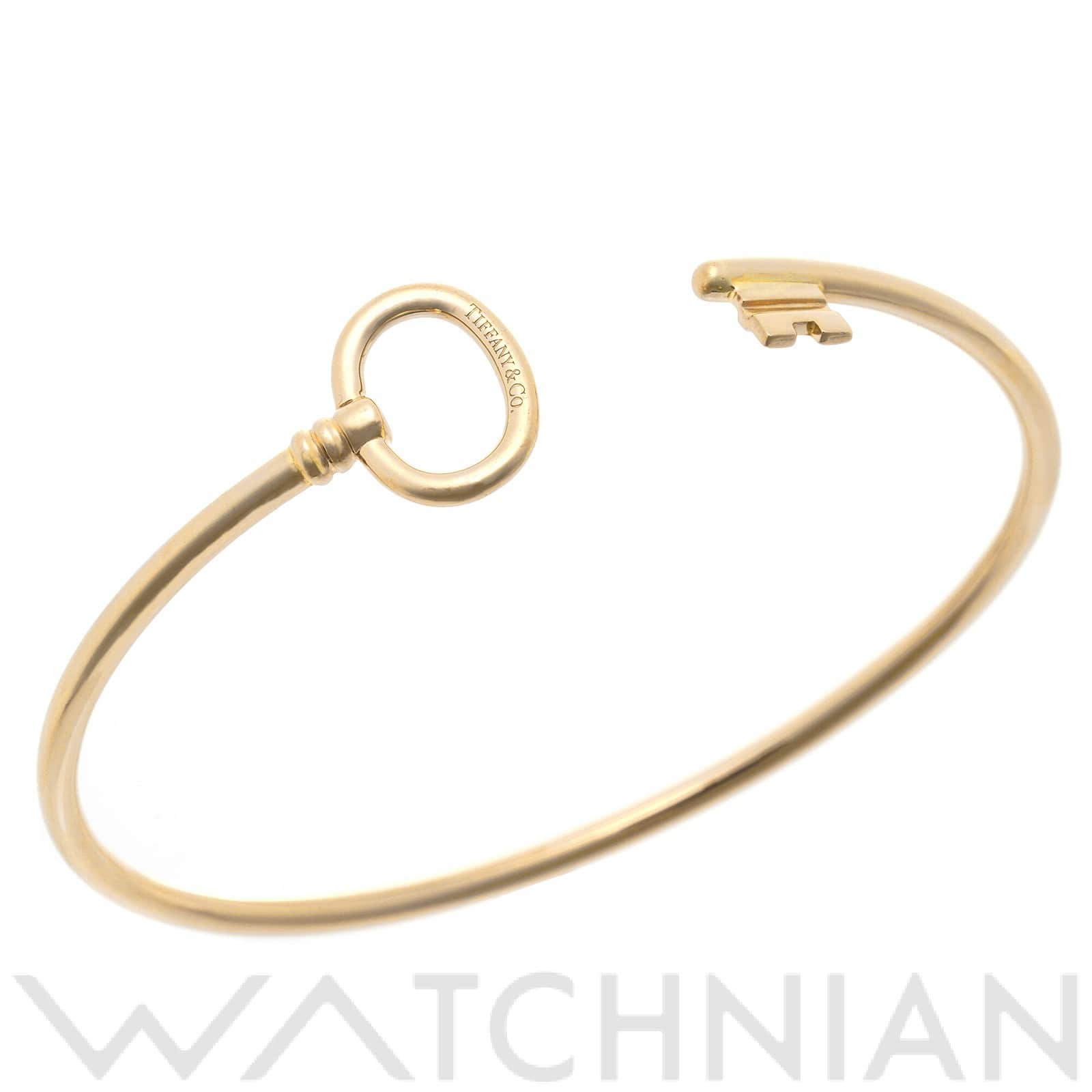 ティファニー オーバルキー ワイヤー バングル K18イエローゴールド YG レディース ジュエリー 【中古】【jewelry】