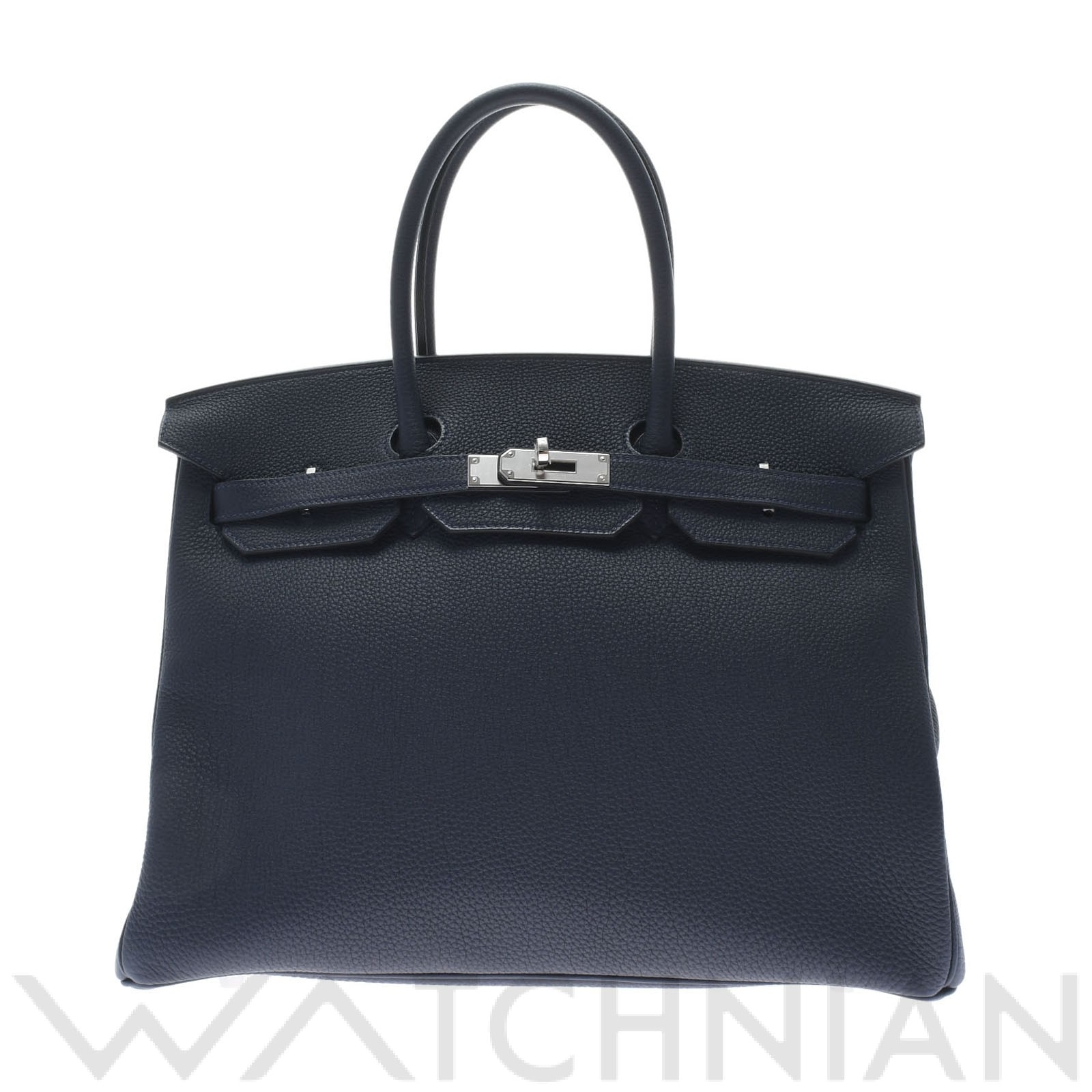 エルメス バーキン 35 ブルーアンクル/パラジウム金具 トゴ ユニセックス バッグ 【未使用】【bag】