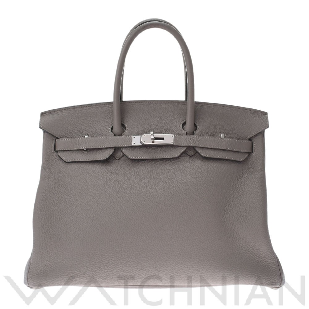 エルメス バーキン 35 グリアスファルト/パラジウム金具 トゴ ユニセックス バッグ 【中古】【bag】
