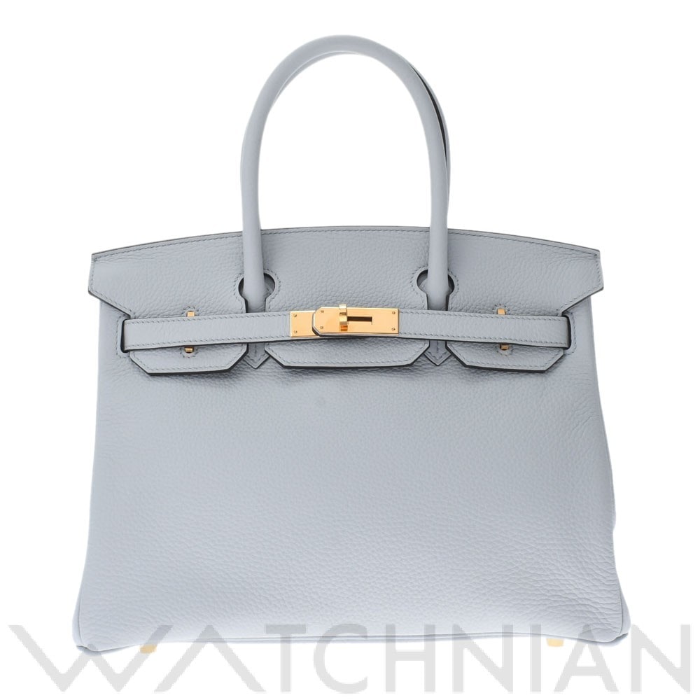 エルメス バーキン 30 ブルーペール/ゴールド金具 トリヨンクレマンス レディース バッグ 【中古】【bag】