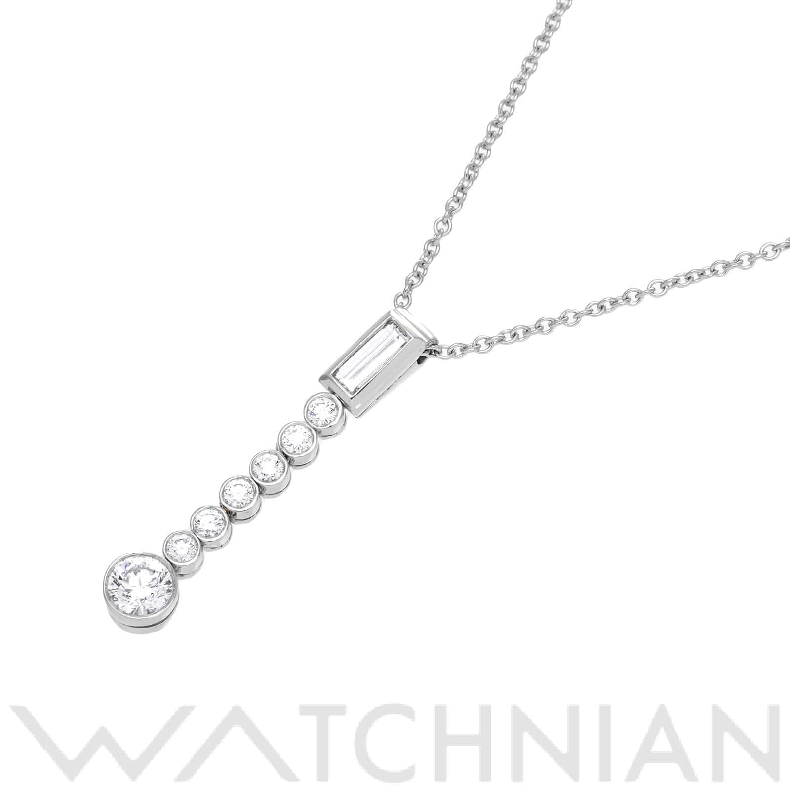 ティファニー ジャズ ドロップ ペンダント ネックレス Pt950プラチナ/ダイヤモンド レディース ジュエリー 【中古】【jewelry】