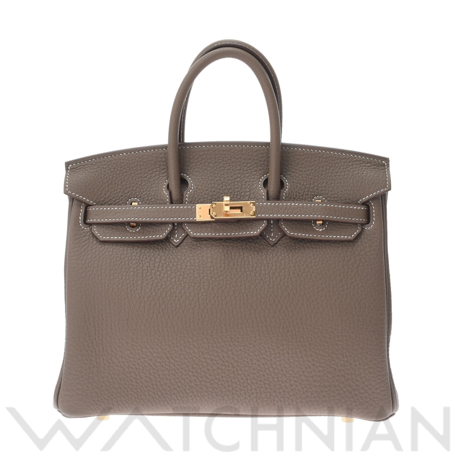 エルメス バーキン 25 エトゥープ/ゴールド金具 トゴ レディース バッグ 【新品】【bag】