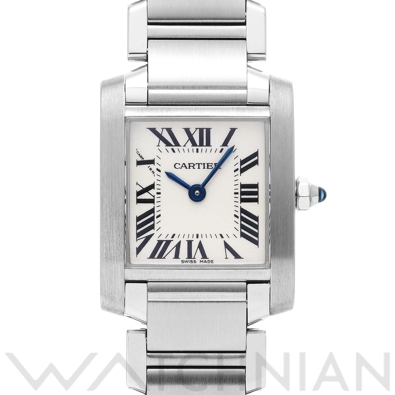 カルティエ タンクフランセーズ SM W51008Q3 シルバー レディース 時計 【中古】【wristwatch】