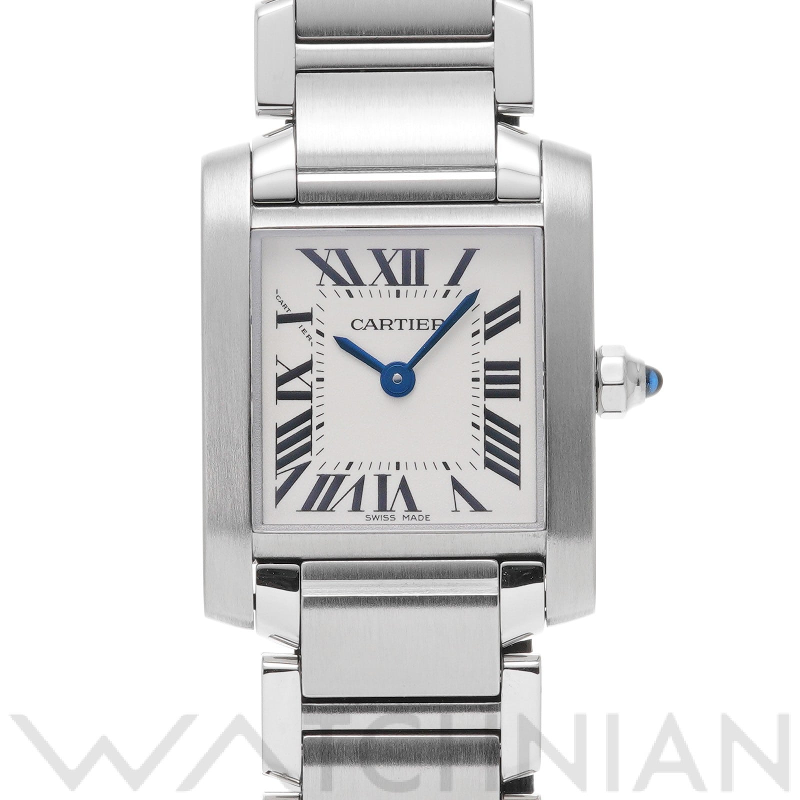 カルティエ タンクフランセーズ SM W51008Q3 シルバー レディース 時計 【中古】【wristwatch】