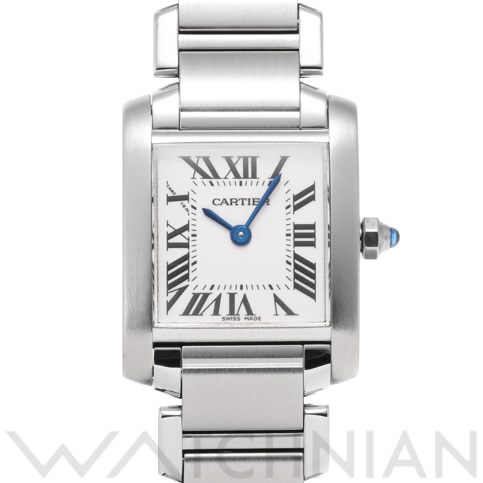 カルティエ タンクフランセーズ SM W51008Q3 シルバー レディース 時計 【中古】【wristwatch】
