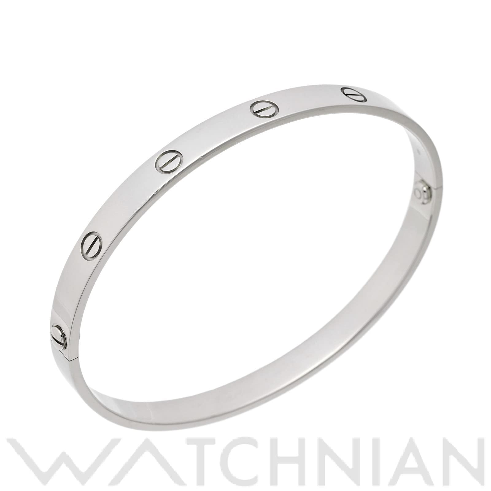 カルティエ ラブ ブレスレット　#21 K18ホワイトゴールド WG ユニセックス ジュエリー 【中古】【jewelry】