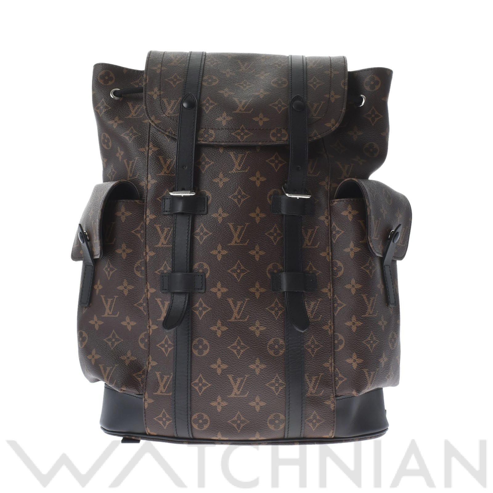 ルイ ヴィトン モノグラムマカサー クリストファーMM ブラウン M43735 モノグラムマカサー メンズ バッグ 【中古】【bag】