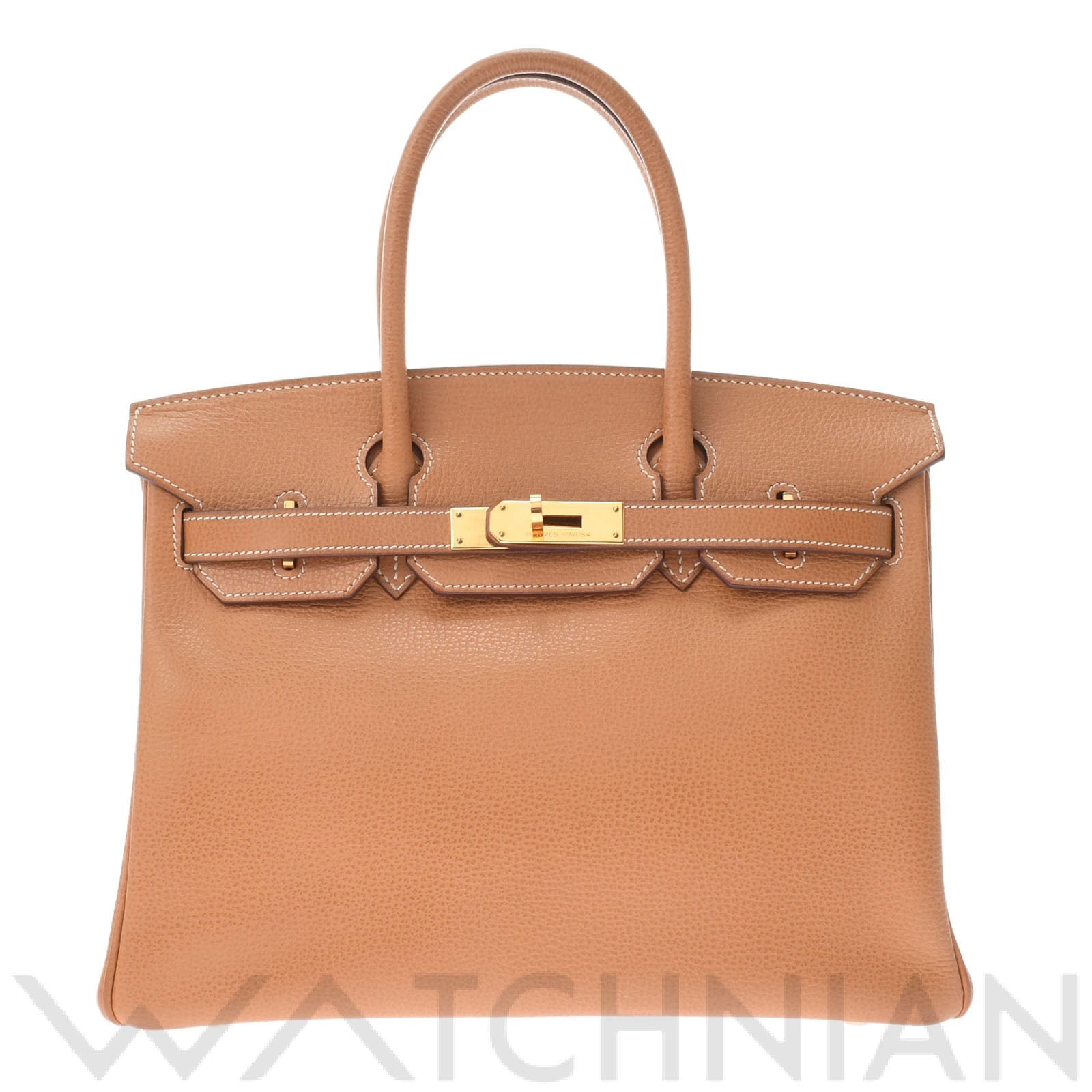 エルメス バーキン 30 ナチュラル/ゴールド金具 ヴァッシュリエジェ レディース バッグ 【中古】【bag】