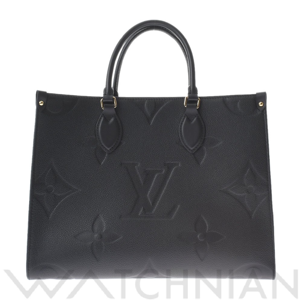 ルイ ヴィトン モノグラムアンプラント オンザゴーＭＭ 2WAY ノワール M45595 レザー レディース バッグ 【中古】【bag】