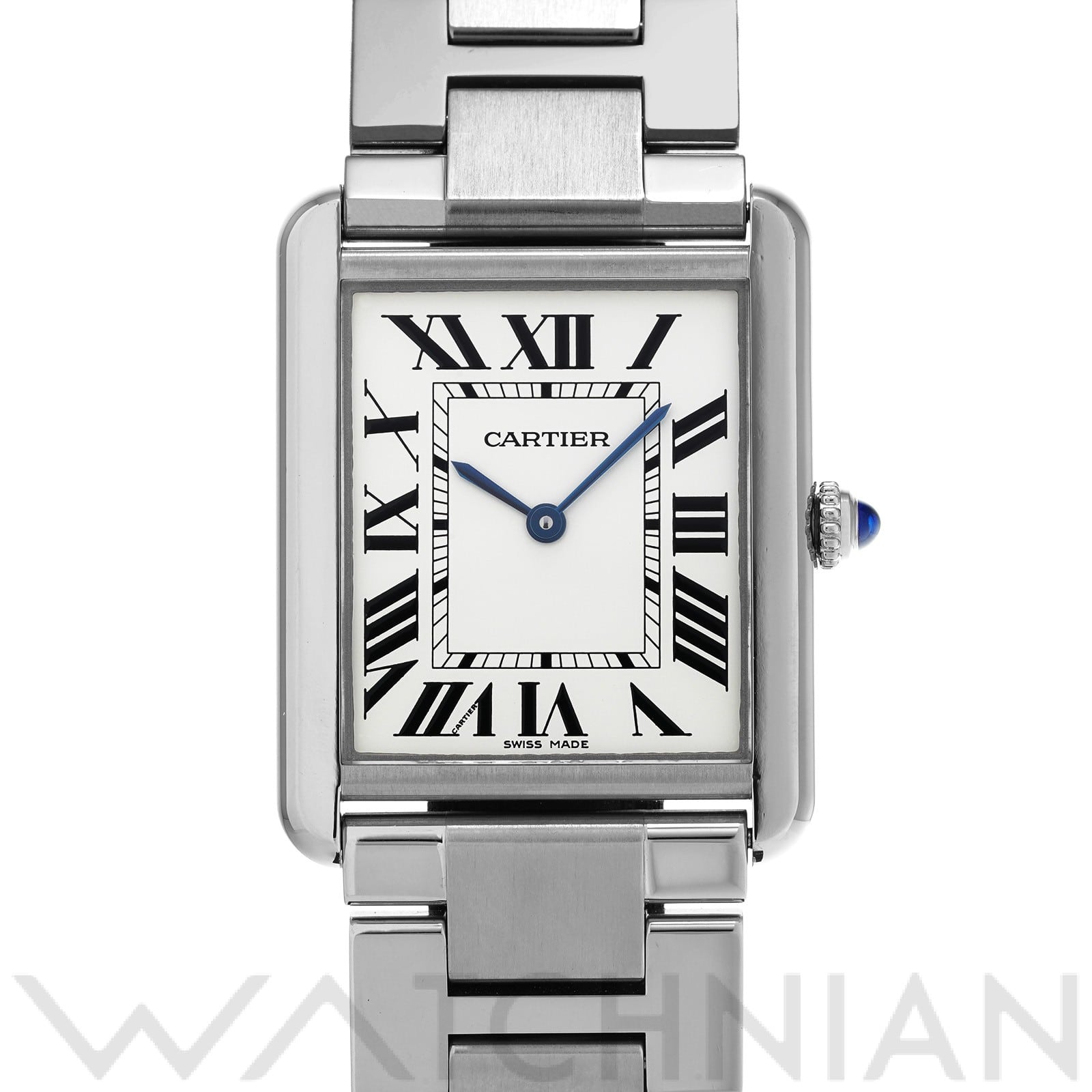 カルティエ タンクソロ LM W5200014 シルバー メンズ 時計 【中古】【wristwatch】