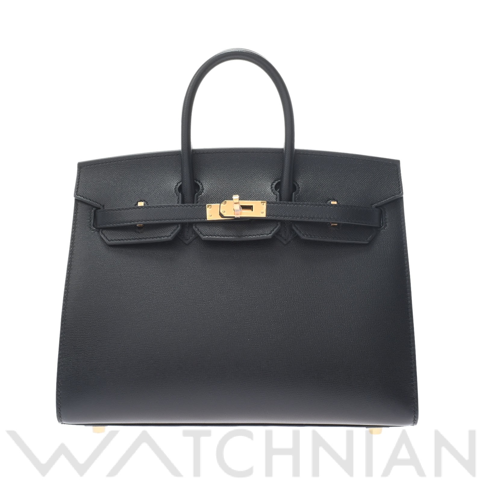 エルメス バーキン 25 セリエ 黒/ゴールド金具 ヴォー・マダム レディース バッグ 【未使用】【bag】