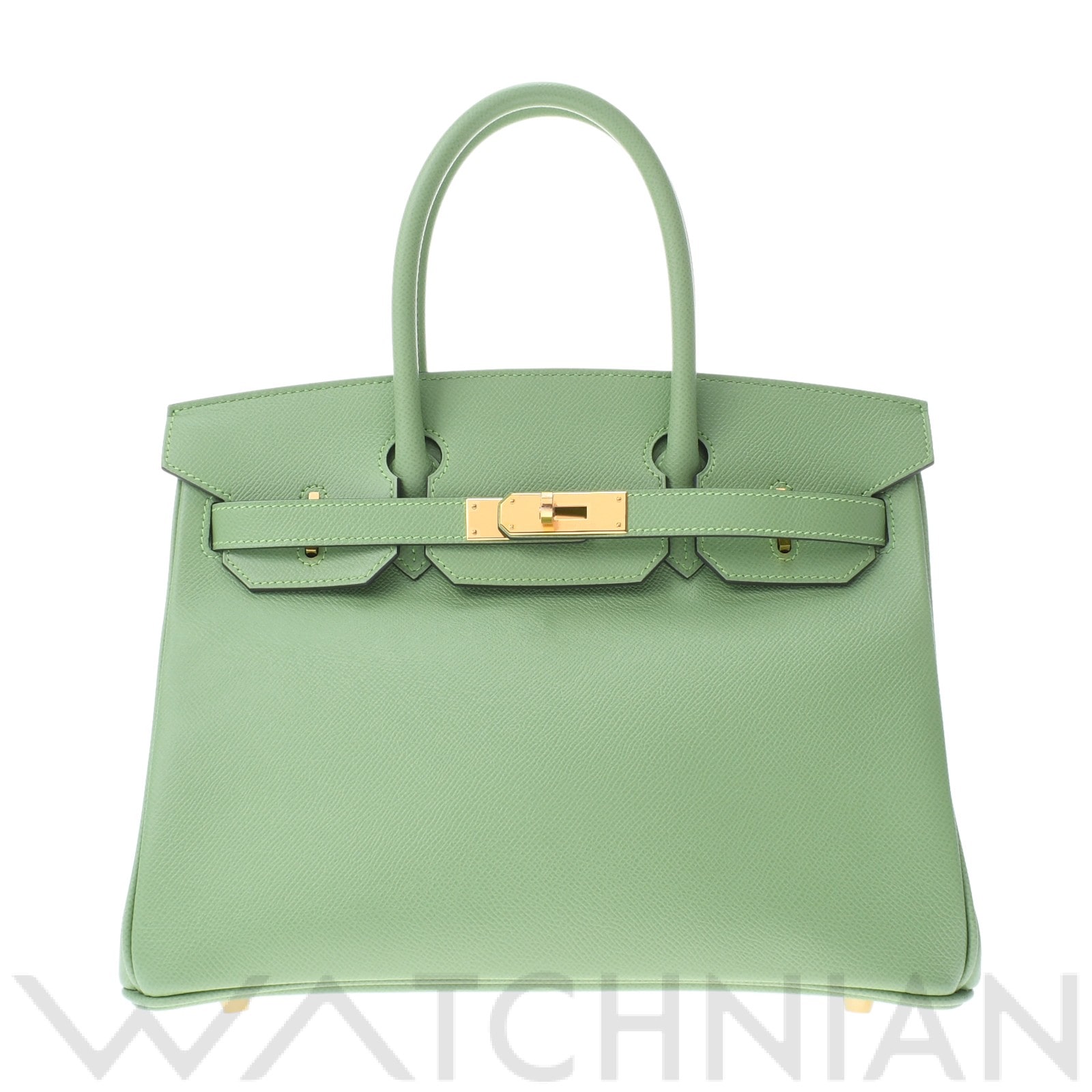 エルメス バーキン 30 ヴェールクリケット/ゴールド金具 ヴォーエプソン レディース バッグ 【未使用】【bag】