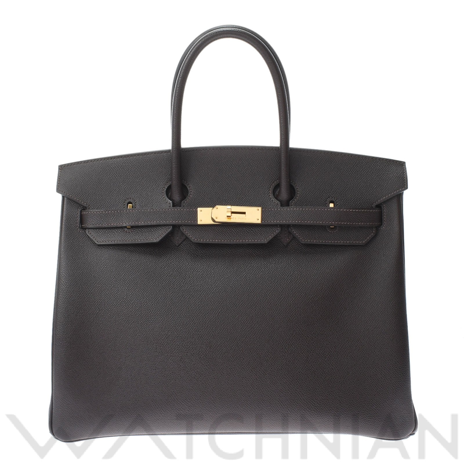 エルメス バーキン 35 ショコラ/ゴールド金具 ヴォーエプソン ユニセックス バッグ 【中古】【bag】