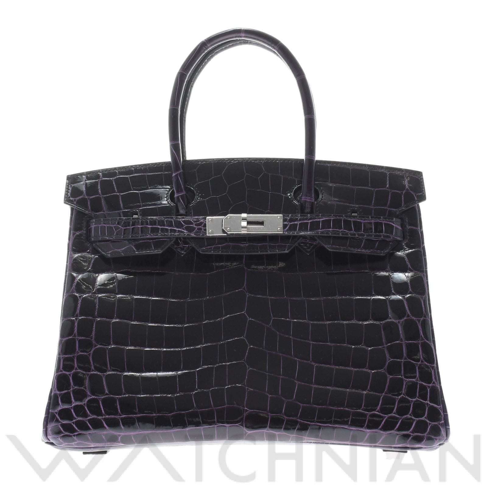 エルメス バーキン 30 オーベルジーヌ/パラジウム金具 ニロティカスシャイニー レディース バッグ 【未使用】【bag】