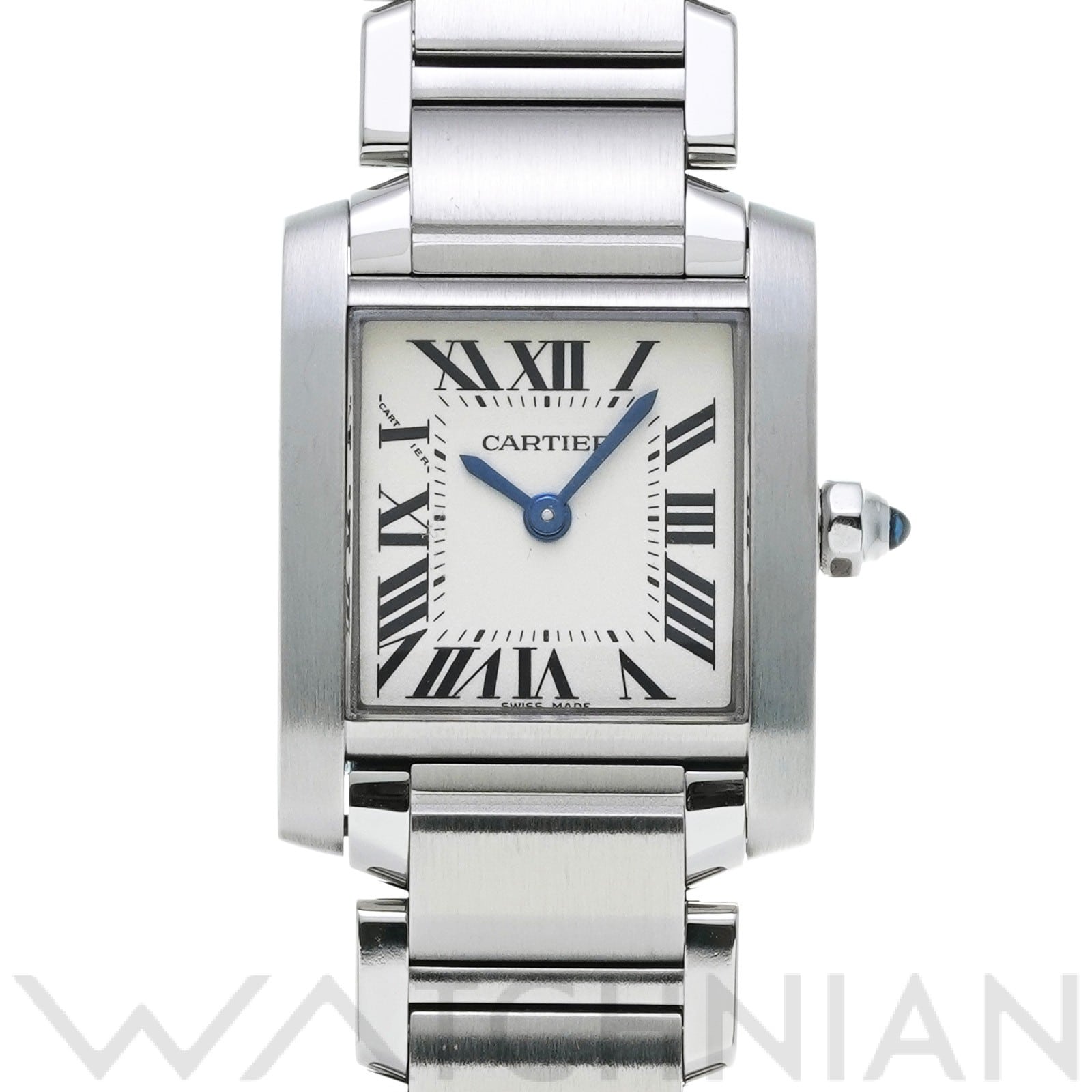 カルティエ タンクフランセーズ SM W51008Q3 シルバー レディース 時計 【中古】【wristwatch】