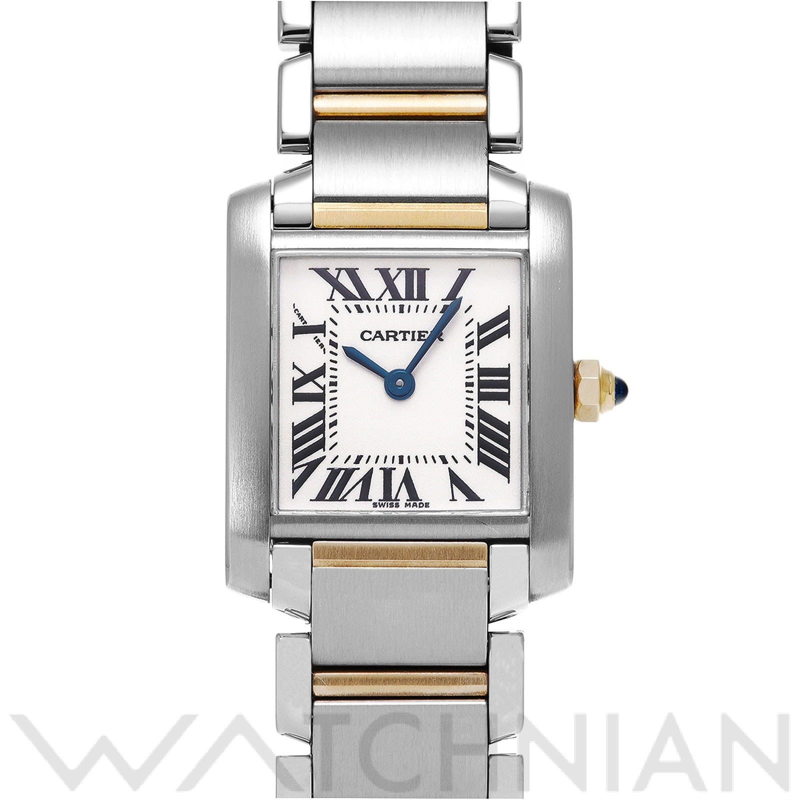 カルティエ タンクフランセーズ SM W51007Q4 シルバー レディース 時計 【中古】【wristwatch】