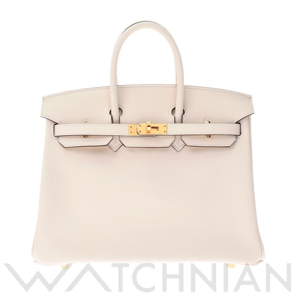 エルメス バーキン 25 ナタ/ゴールド金具 ヴォースイフト レディース バッグ 【新品】【bag】