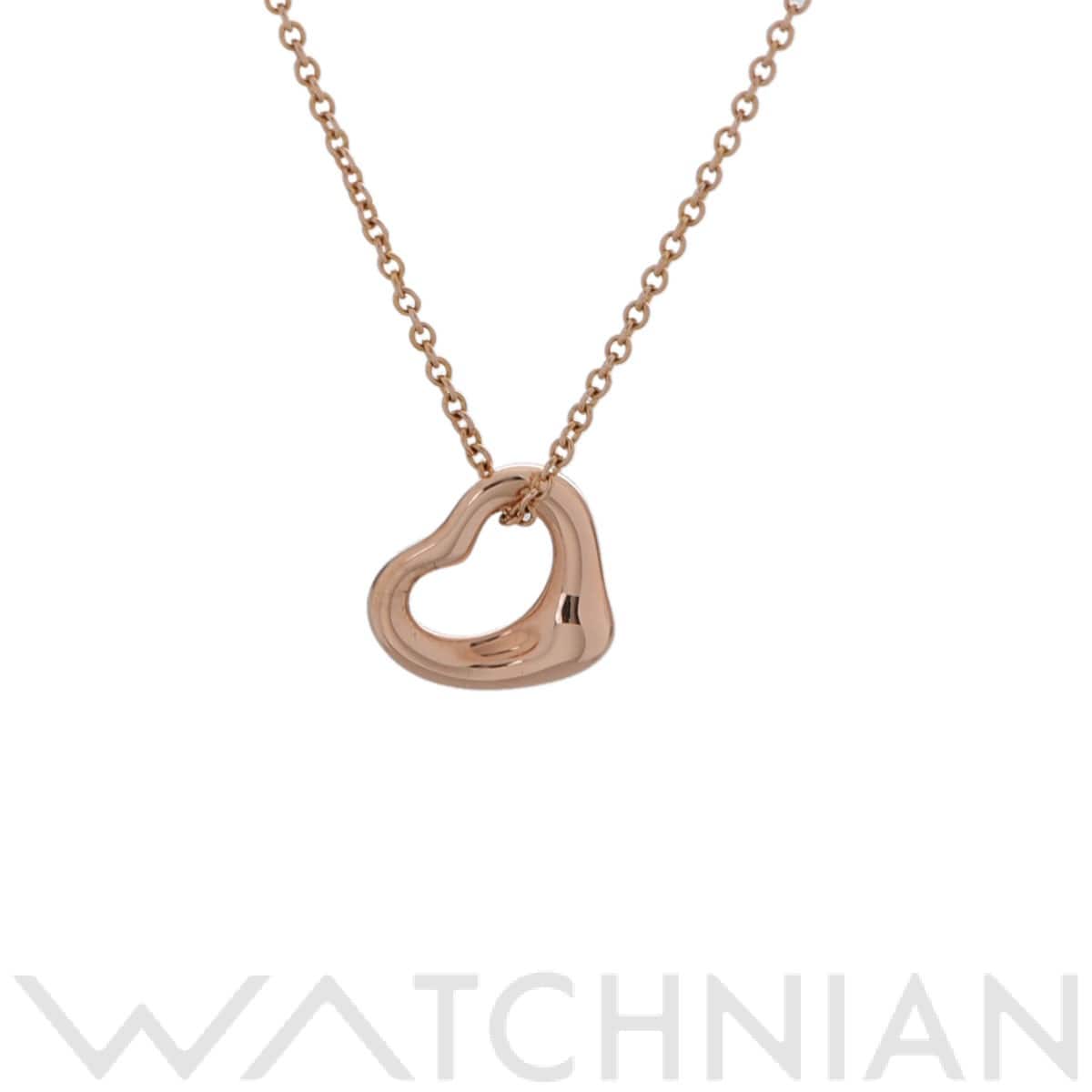 ティファニー オープンハート ネックレス ゴールド K18ピンクゴールド PG レディース ジュエリー 【中古】【jewelry】