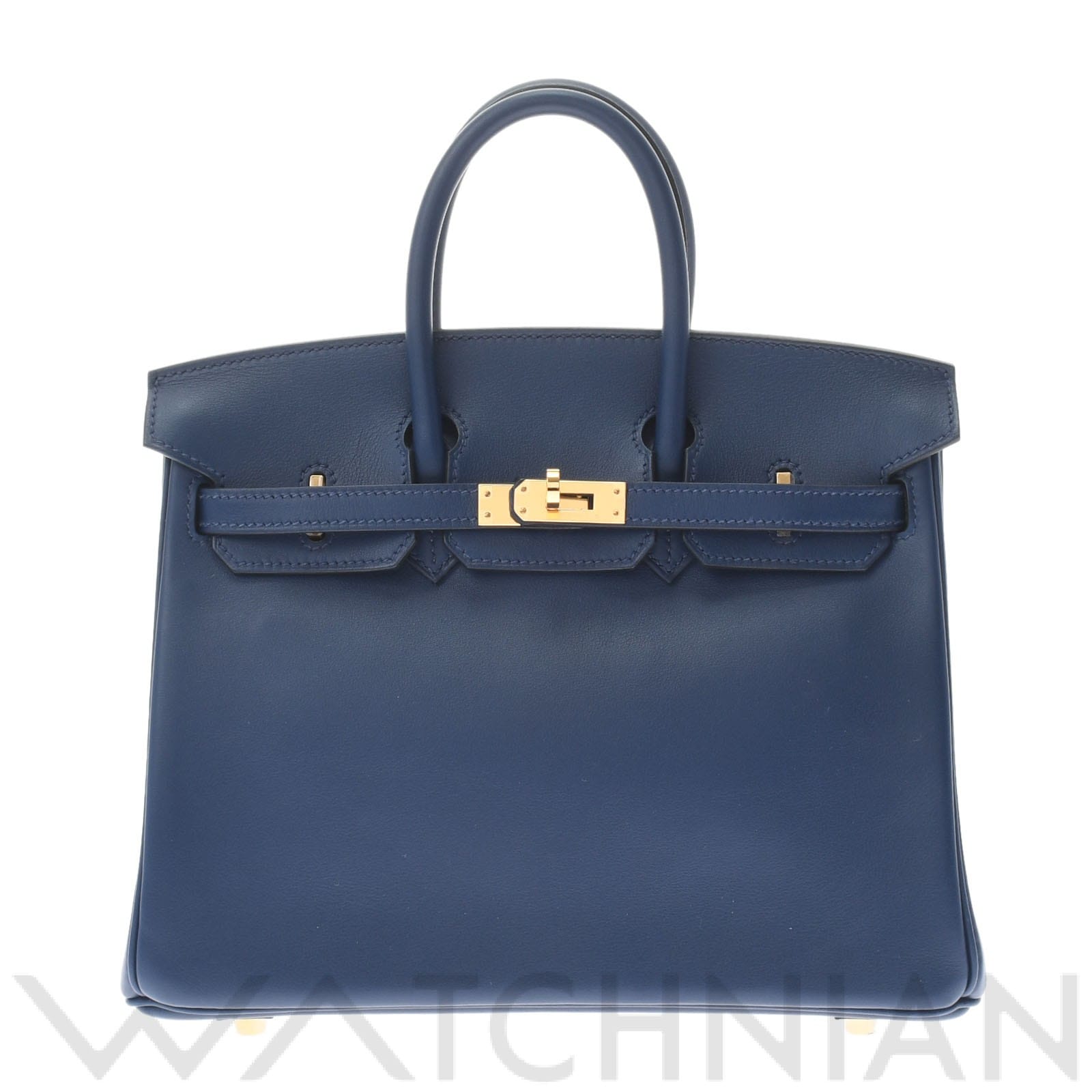 エルメス バーキン 25 ブルーインディゴ/ゴールド金具 ヴォースイフト レディース バッグ 【未使用】【bag】