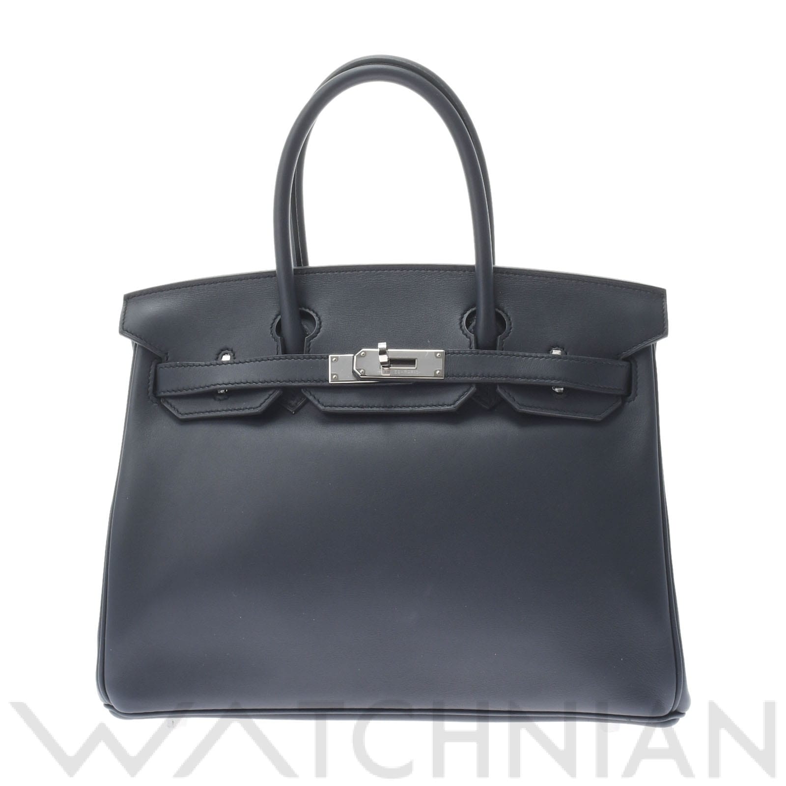 エルメス バーキン 30 ブルーニュイ/パラジウム金具 ヴォースイフト レディース バッグ 【中古】【bag】