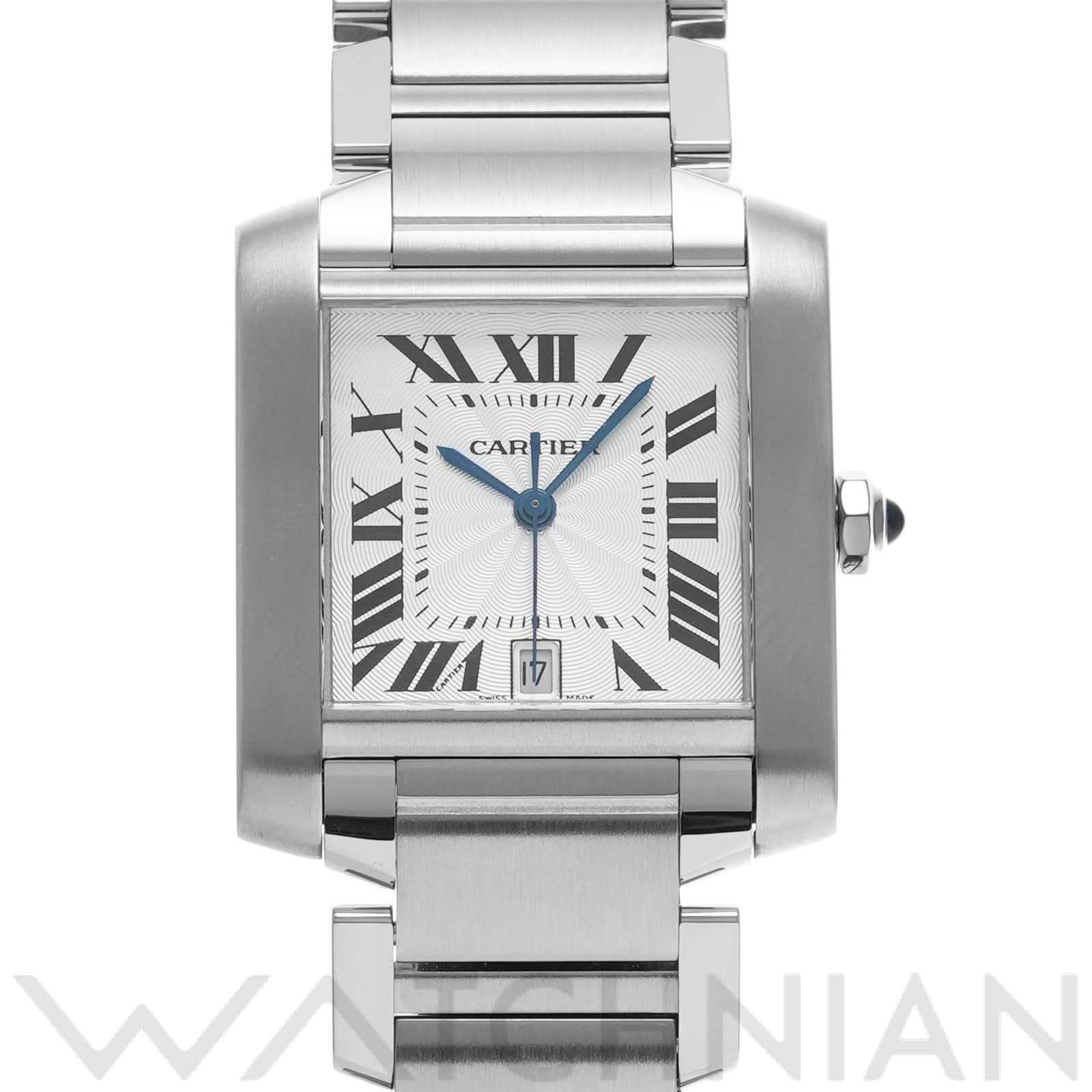 カルティエ タンク フランセーズ LM W51002Q3 シルバー メンズ 時計 【中古】【wristwatch】