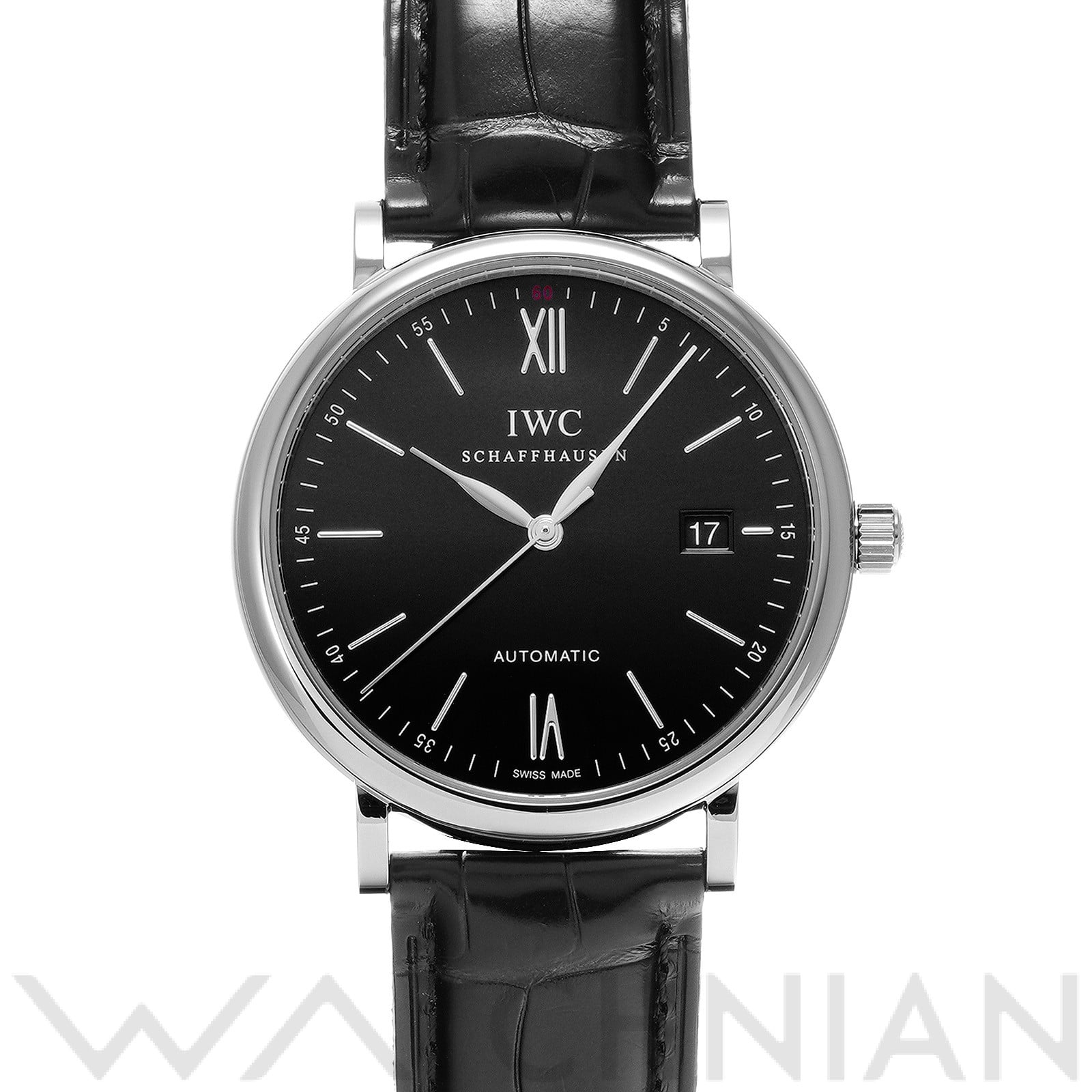IWC ポートフィノ オートマティック IW356502 ブラック メンズ 時計 【中古】【wristwatch】