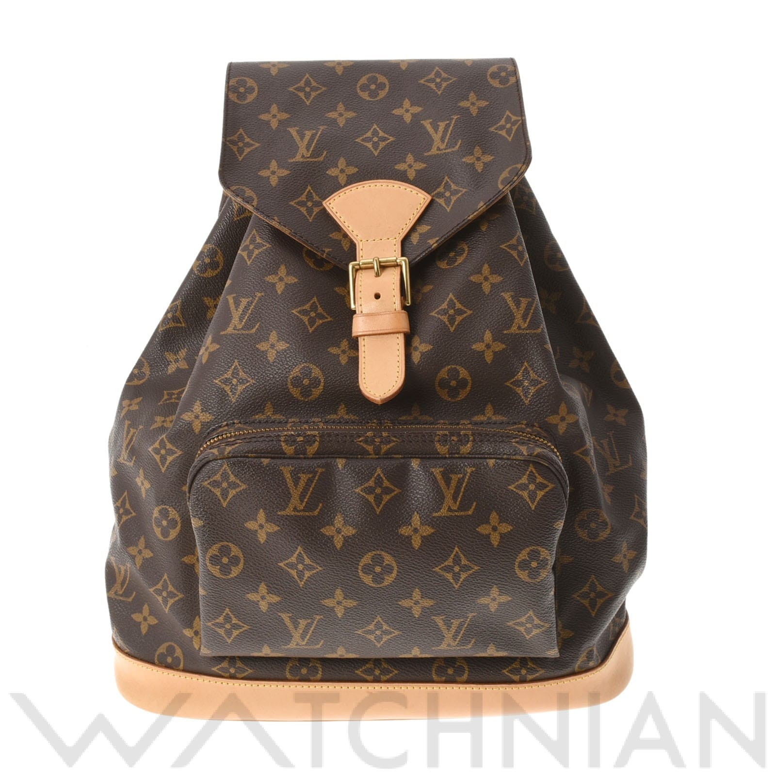 ルイ ヴィトン モノグラム モンスリ GM ブラウン M51135 モノグラムキャンバス レディース バッグ 【中古】【bag】